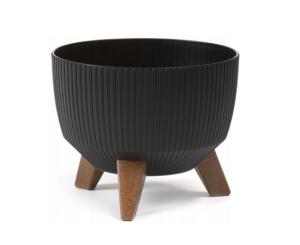 ქოთანი ყვავილის Lamela Bowl ROMA ECO recycled 330 jumper - black 12,4 L
