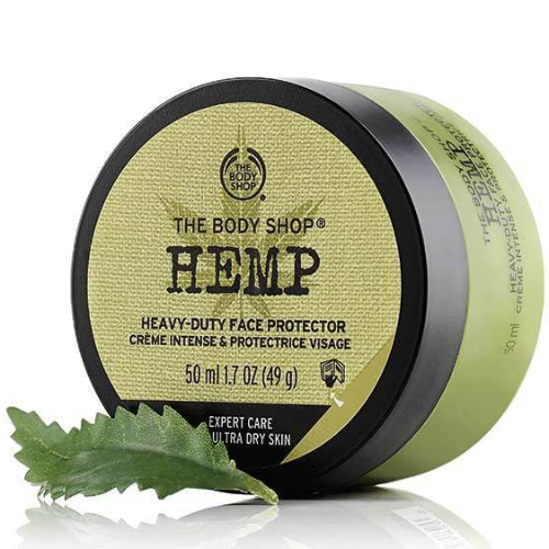 ბოდი შოპი - სახის კრემი ინტენსიური დამატენ. დამცავი გამომშრალი კანის კანაფი