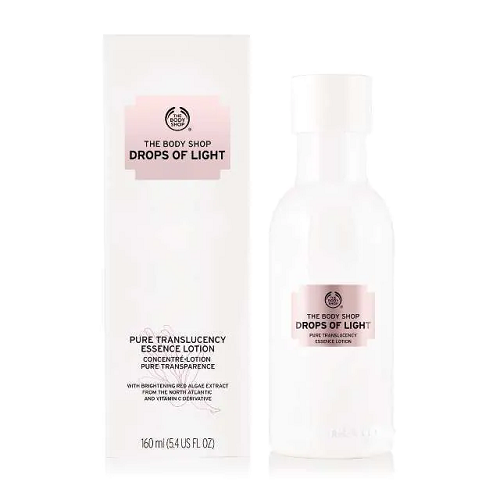 ბოდი შოპი - სინათლის წვეთები სახის ესენს-ლოსიონი ფერის გასაუმჯობესებელი. დამატენ.