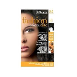 ფეშენ ელიტ - თმის საღებავი არგანის და ნუშის ზეთით 3.0 მუქი ყავისფერი