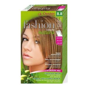 ფეშენ ნატურა - თმის საღებავი უამიაკო არგანის ზეთით 8.8 ფერფლისფერი ქერა