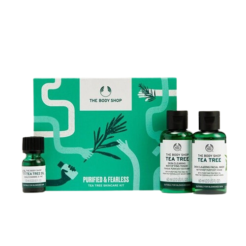 ბოდი შოპი - სასაჩუქრე ნაკრები AYR22 G2 ჩაის ხე სახის დასაბალი 60მლ. ჩაის ხის ტონიკი 60მლ. ჩაის ხის ზეთი 10მლ