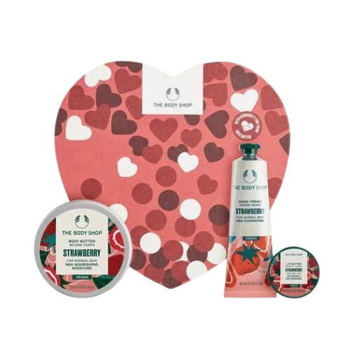 ბოდი შოპი - სასაჩუქრე ნაკრები გული მარწყვი AYR24 42103