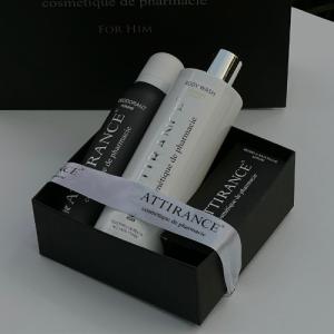 ატირანსი - სასაჩუქრე ყუთი მამაკაცის მოვლა (შხაპის გელი 1768. დეოდორანტი N7 0211. MAN წვერისა და ულვაშის შრატი 0723)