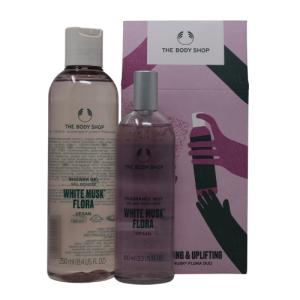 ბოდი შოპი - სასაჩუქრე ნაკრები AYR22 G1 თეთრი მუშკი ფლორა შხ.გელი 250მლ. ტანის მისტი 100მლ