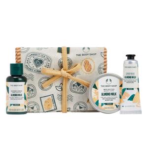 ბოდი შოპი - სასაჩუქრე ნაკრები XM22 G2 ჩანთა ნუშის რძე შხაპის გელი 60მლ. ტანის კარაქი 50მლ. ხელის ბალზამი 30მლ