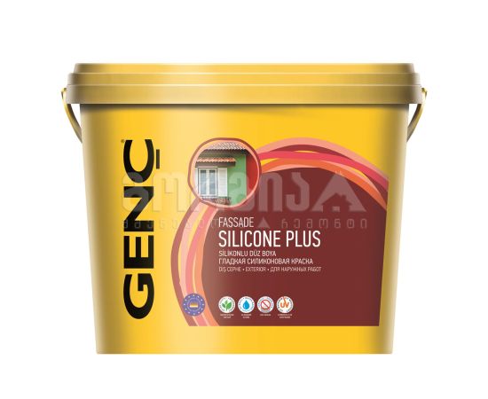 საღებავი ექსტერიერის სილიკონით "Silicone Plus" 15ლტ