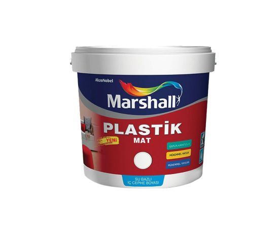 საღებავი ინტერიერის- plastik mat marshall 2.5ლტ თეთრი