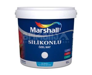 საღებავი ინტერიერის- silicone ozel  mat marshall 15ლტ თეთრი