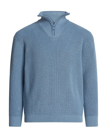 CALVIN KLEIN - HALF-ZIP MONO SWEATER