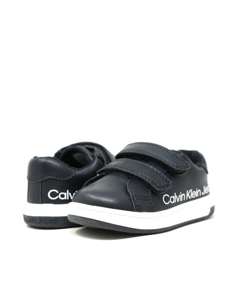 CALVIN KLEIN - LOW CUT LACE-UP SNEAKER BLACK