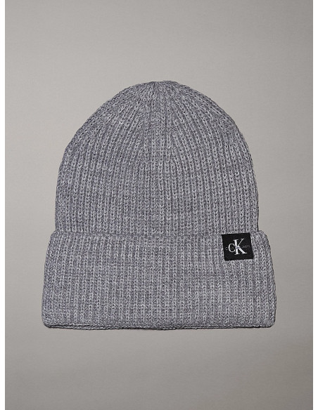 CALVIN KLEIN - MONOGRAM RIB BEANIE