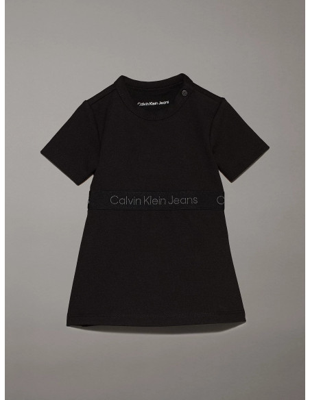 CALVIN KLEIN - PUNTO LOGO TAPE SS DRESS