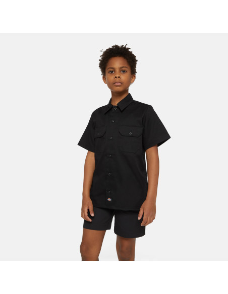 Dickies - KIDS SS WORK SHIRT DICKIES BLACK