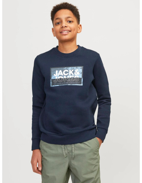 Jack & Jones - JCOLOGAN SS24 PRINT SWEAT CREW NECK JNR