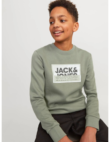 Jack & Jones - JCOLOGAN SS24 PRINT SWEAT CREW NECK JNR