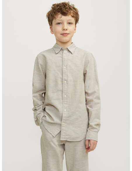 Jack & Jones - JJELINEN BLEND SHIRT LS SN JNR