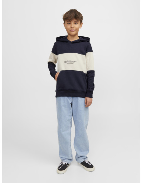 Jack & Jones - JORLAKEWOOD BLOCK SWEAT HOOD BF JNR