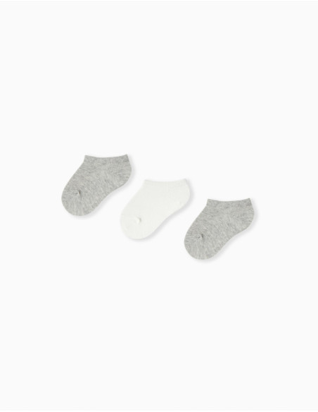 MO Fashion - PACK 3 PAIRS OF ANKLE SOCKS