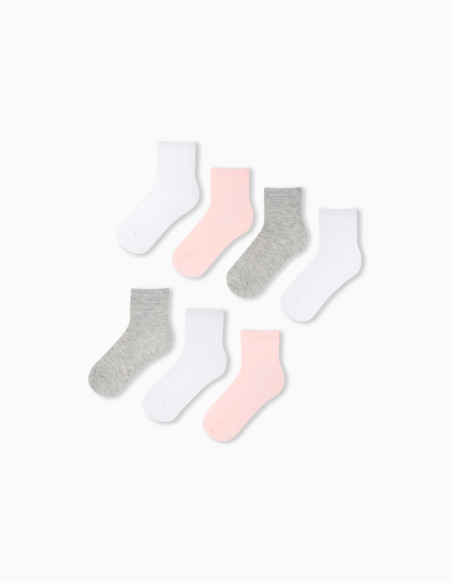 MO Fashion - PACK 7 PAIRS OF PLAIN SOCKS