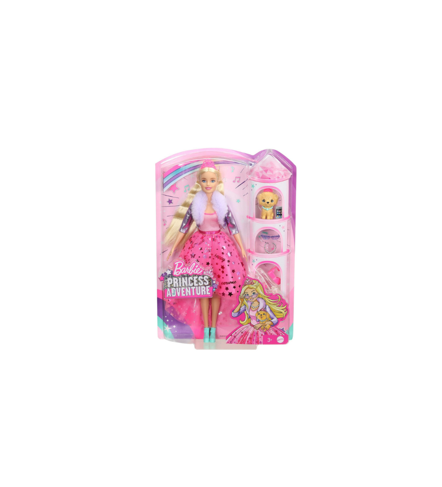 Mattel - Mattel.Barbie პრინცესას თავგადასავალი პატარა ლეკვით