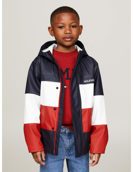 TOMMY HILFIGER - U COLORBLOCK LONG  WINDBREAKER