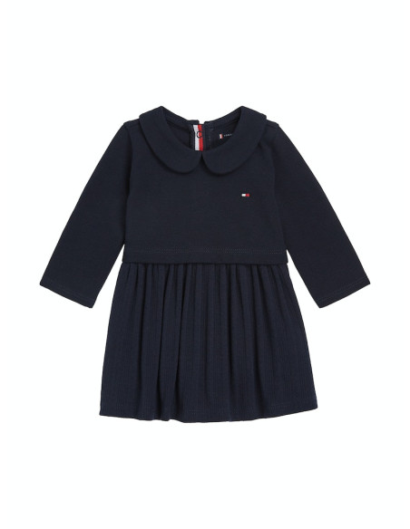 Tommy Hilfiger - PIQUE POINTELLE REGULAR DRESS LS