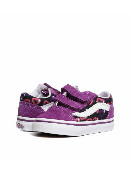 VANS - Old Skool V NEON MULTI, 4, Medium