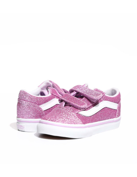 VANS - TODDLER OLD SKOOL V GLITTER SHOE