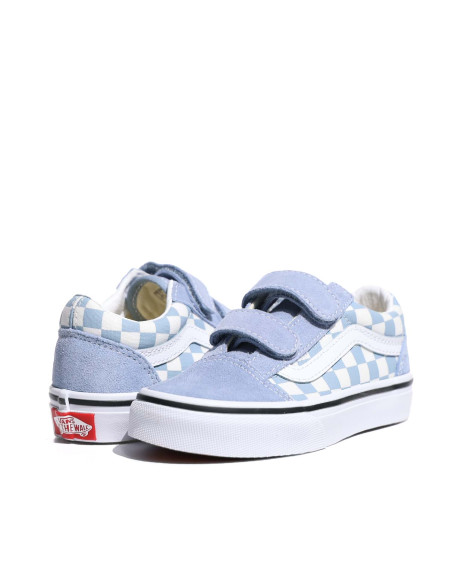 VANS - UY Old Skool V COLOR THEORY CHECKERBOARD DUSTY BLUE