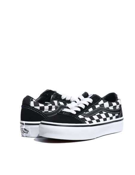 VANS - YT Ward (CHECKERED) BLACK/TRUE WH