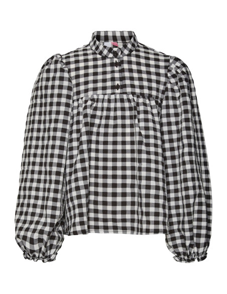 Vero Moda Girl - VMCHECKSY L/S TOP WVN GIRL