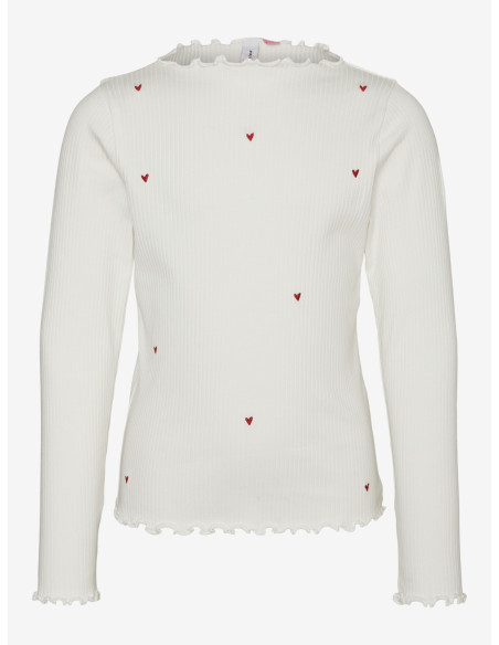 Vero Moda Girl - VMLAVENDER KELLY EMB LS TOP JRS GIRL