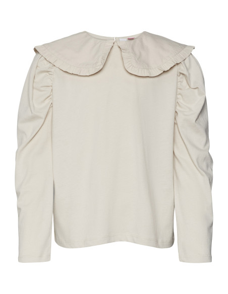 Vero Moda Girl - VMVIBE LS COLLAR TOP JRS GIRL