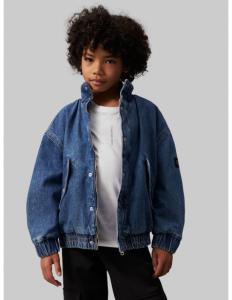 CALVIN KLEIN - DENIM BOMBER CLEAN RADIANT BLUE