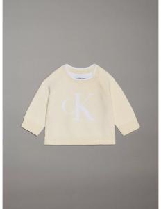 CALVIN KLEIN - FLUFFY MONOGRAM LOGO SWEATER