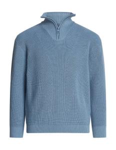 CALVIN KLEIN - HALF-ZIP MONO SWEATER