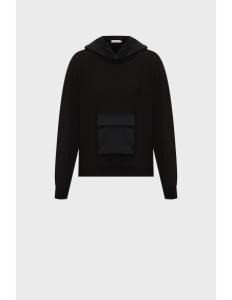 CALVIN KLEIN - MIX-MEDIA NYLON HOODIE