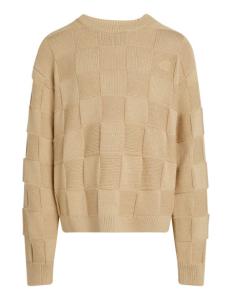 CALVIN KLEIN - MONOGRAM SQUARE KNIT SWEATER