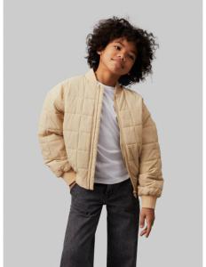 CALVIN KLEIN - QUILTED ZIPPED BOMBER