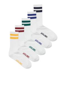 Jack & Jones - JACTWO STRIPES TENNIS SOCKS 5 PACK JNR