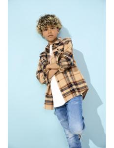 KIDS ONLY - KOBMILO LIFE CHECK LS SHIRT WVN