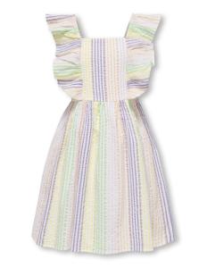 KIDS ONLY - KOGVIOLA S/L SEERSUCKER DRESS WVN