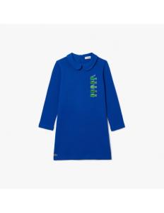 Lacoste - KIDS' BACK CLOSURE CROCODILE POLO DRESS