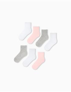 MO Fashion - PACK 7 PAIRS OF PLAIN SOCKS