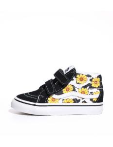 VANS - FLORAL SK8-MID REISSUE HOOK AND LOOP SHOES