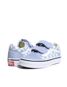 VANS - UY Old Skool V COLOR THEORY CHECKERBOARD DUSTY BLUE