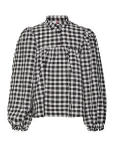 Vero Moda Girl - VMCHECKSY L/S TOP WVN GIRL