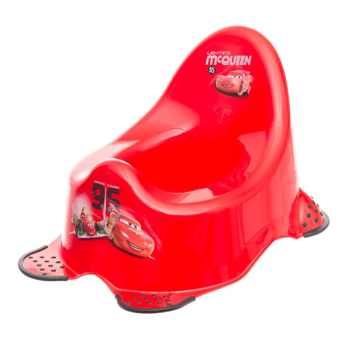 კანპოლი - ქიფერი ღამის ქოთანი სრიალის საწ. ფუნქციით. 'მანქანები' წითელი