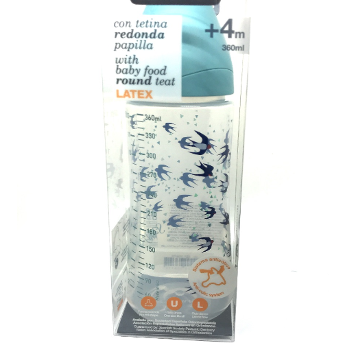 სუავინექსი - ბოთლი ლურჯი პლასტიკის ლატექსის მრგვალთ. საწ. 3 poz. /0თვ+/